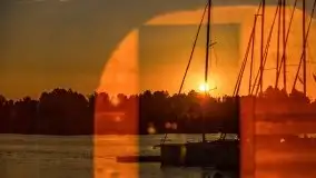 Zachód słońca nad jeziorem Bocznym, czerwiec 2021 r. - zdjęcie 14