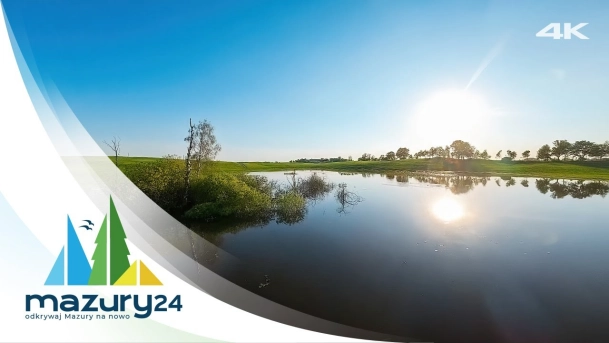 Pełnia mazurskiej wiosny, dynamiczne z drona FPV, 4K