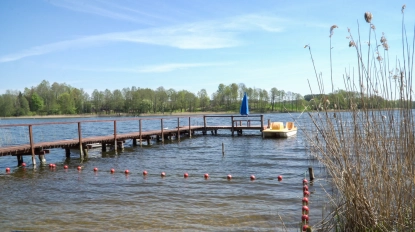 Sprzedam działkę z linią brzegową jeziora. Pow.  9670 m kw.  - Mazury Garbate - zdjęcie 7