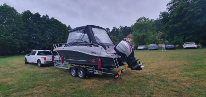 Łódź mazury 670 z Silnikiem Evinrude 200 Stan BDB - zdjęcie 10