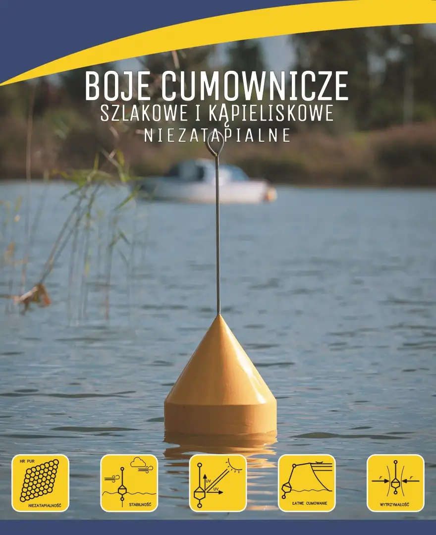 Boje cumownicze, szlakowe i kąpieliskowe