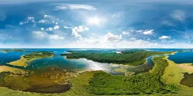 Jezioro Kirsajty i most Sztynorcki