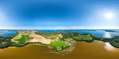 Mazury północne widoczne znad Sztynortu