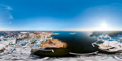 Jezioro Niegocin, PTTK Wilkasy w zimowej aurze