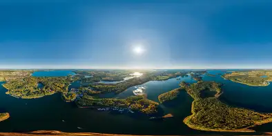 Jesienna, północzna część Mazur znad jezioro Kisajno