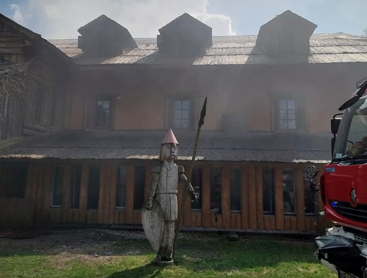 Pożar zniszczył hotel przy Galindii na Mazurach