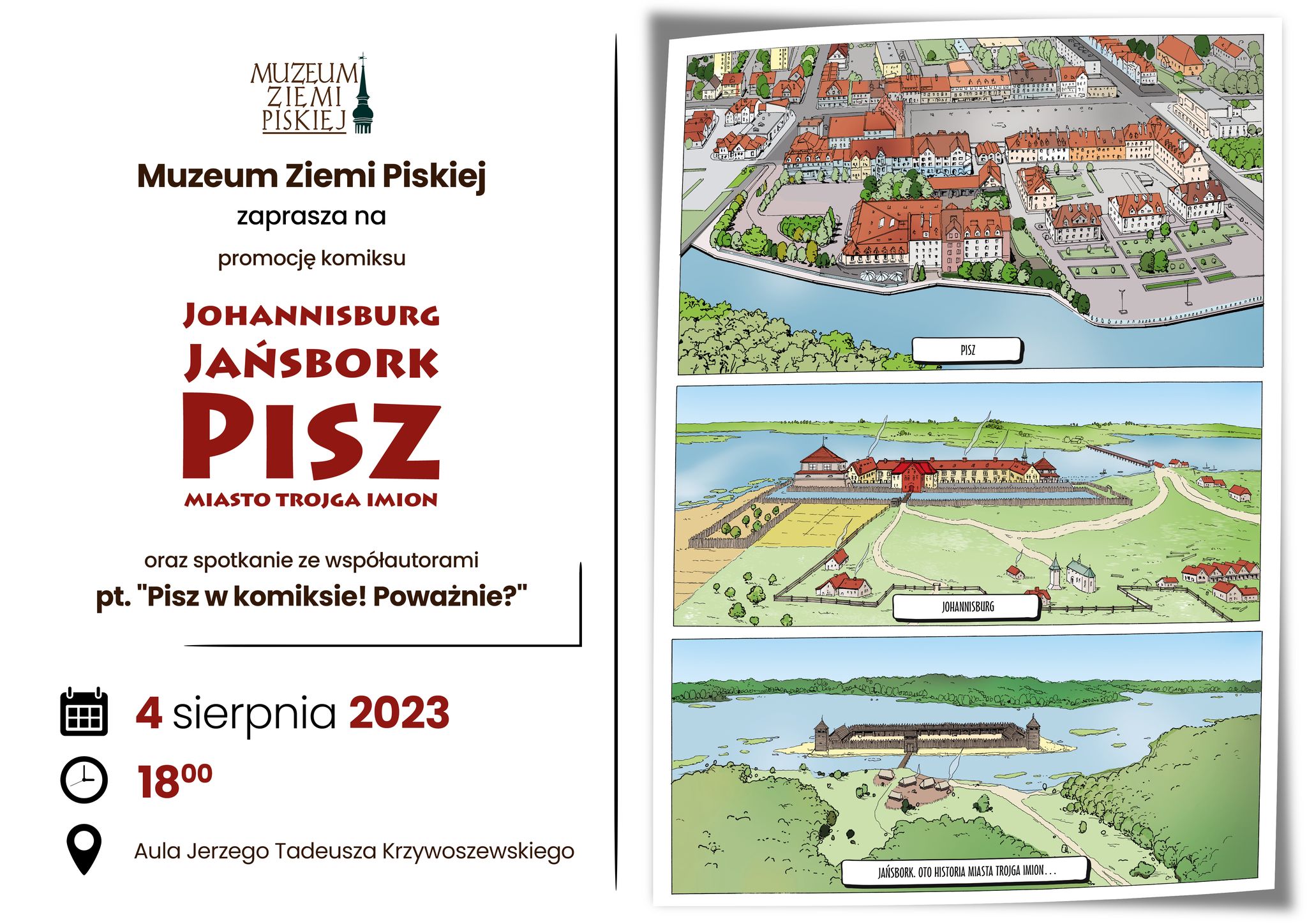 Muzeum wydaje komiks o historii Pisza. Planowana jest specjalna promocja