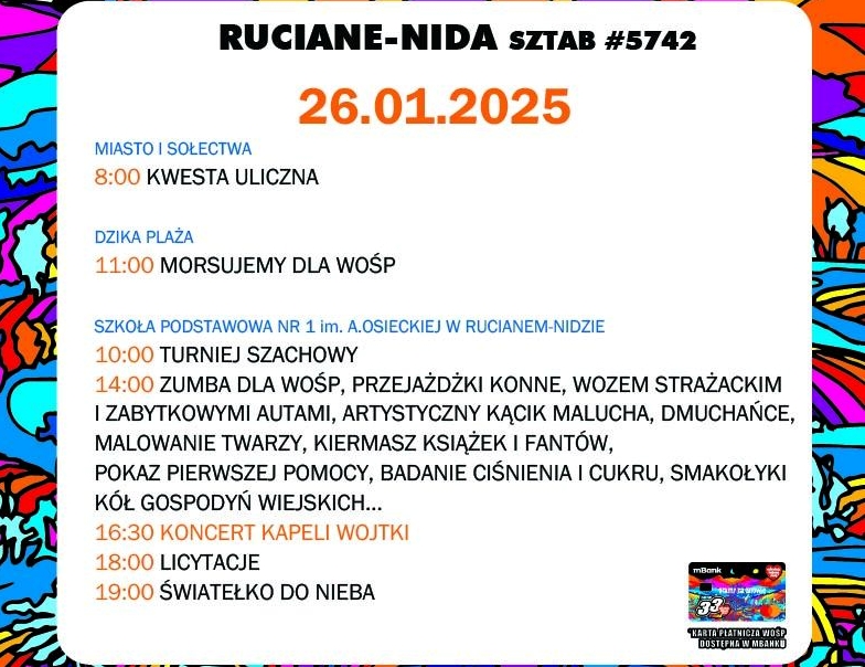 Wielka Orkiestra Świątecznej Pomocy gra na Mazurach. Co będzie się działo?