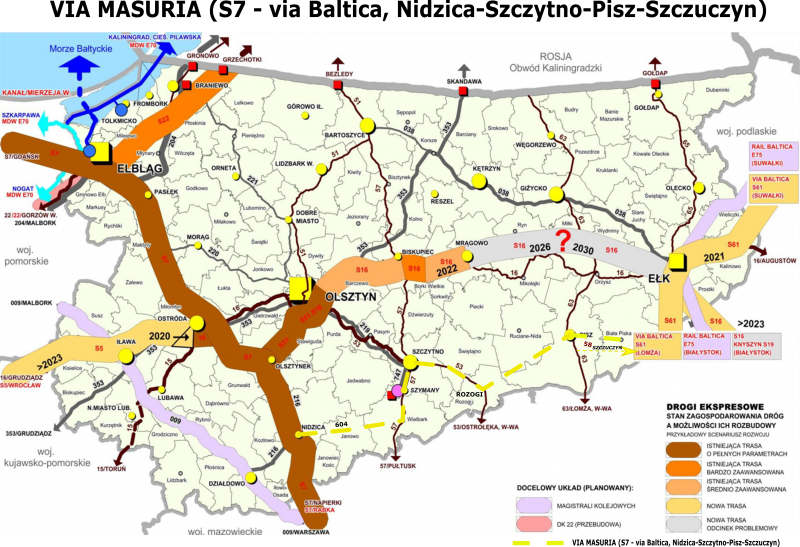 Via Masuria z szansami na realizację? Inwestycja budzi kontrowersje