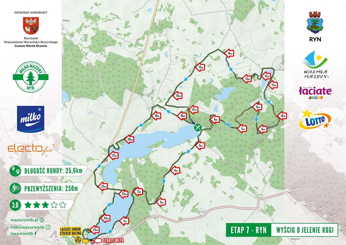 Wyścig o Jelenie Rogi w Rynie - kolejny etap Milko Mazury MTB