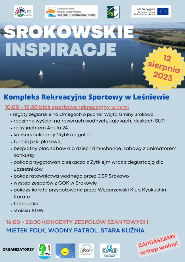 Zapraszamy na „Srokowskie Inspiracje” na Mazurach